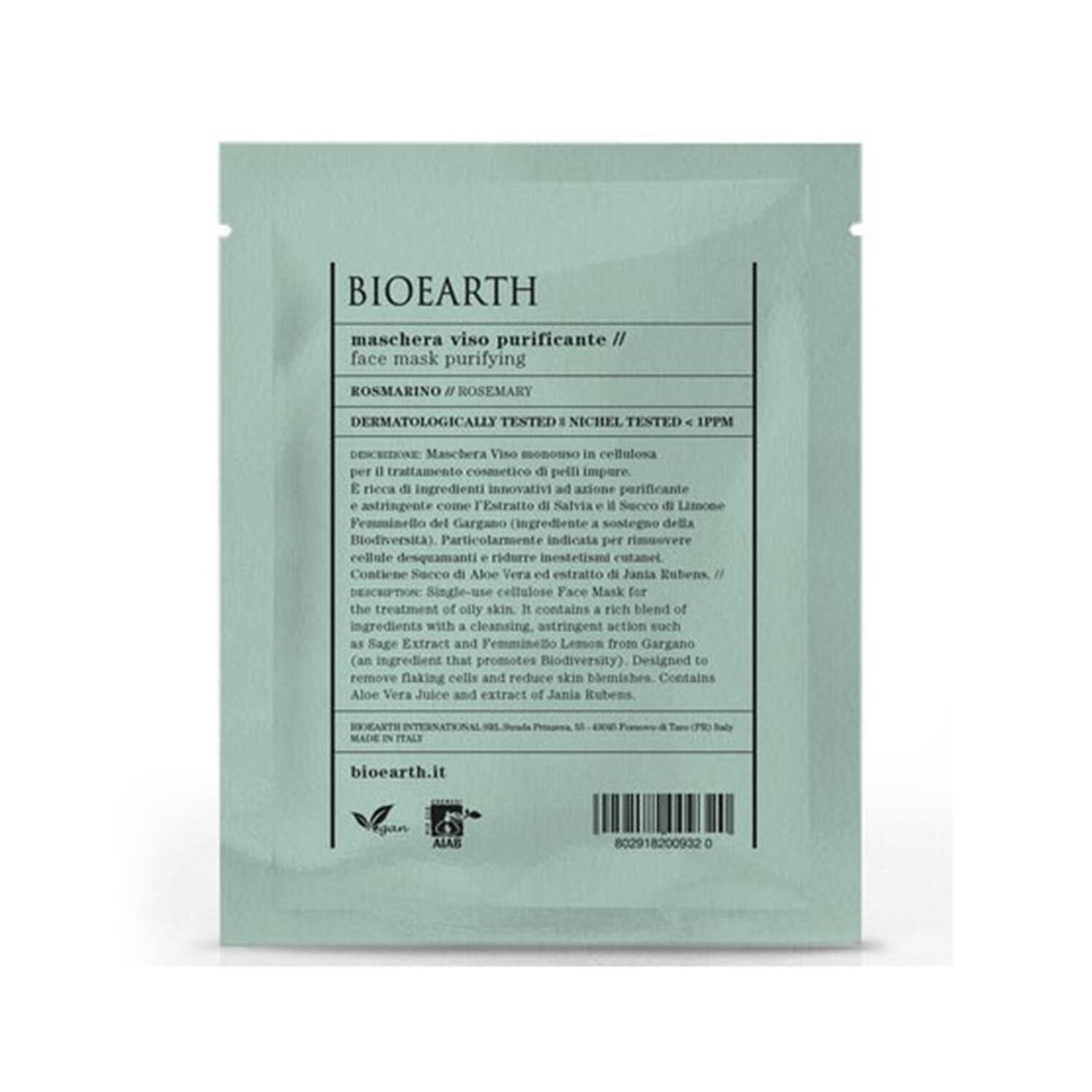 Bioearth Purificante Mascarilla Facial Romero 1Un